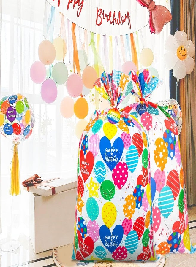 Sofier Large Birthday Gift Bags 36''x56'' Jumbo Happy Birthday Gift Wrap Extra Large Plastic Gift Bags for Big Giant Presents Kids Party - Image 2