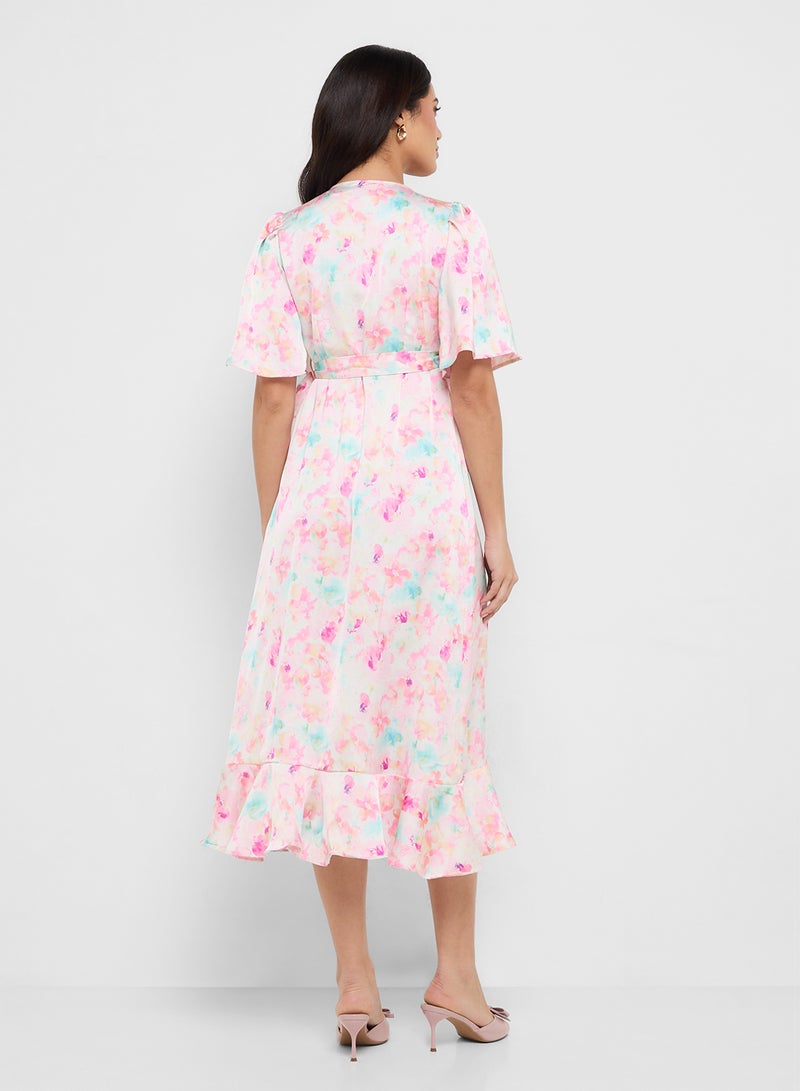 VERO MODA Floral Wrap Maxi Dress  - Image 2
