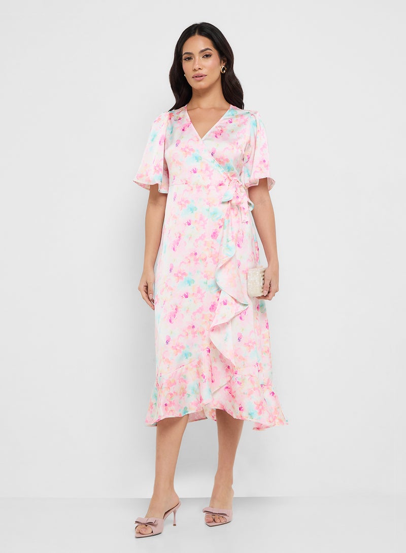 VERO MODA Floral Wrap Maxi Dress  - Image 4