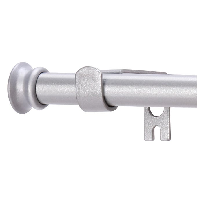 STANDARD DECORATIVE WINDOW CURTAIN RODS 30 TO 88 INCH58 INCH DIAMETER SMALL CURTAIN ROD SET HEAVY DUTY DRAPERY RODS WITH BRACKETS SILVER