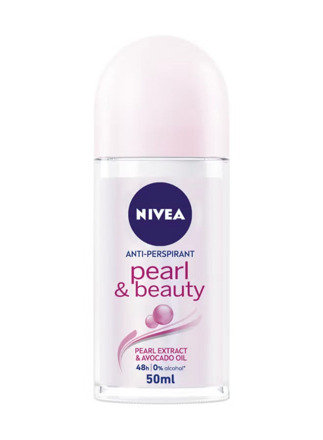 Nivea Pearl And Beauty Roll On Deodorant 50ml - Image 1
