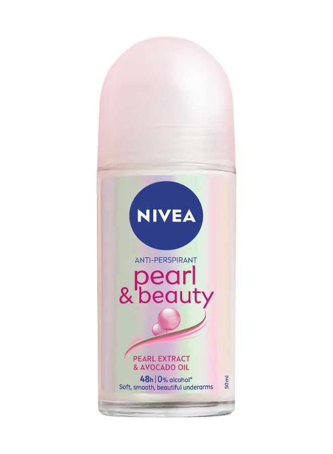 Nivea Pearl And Beauty Roll On Deodorant 50ml - Image 2