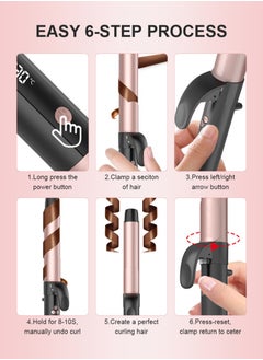BESTIS Automatic Curling Iron, 32MM Ceramic Curling Wand, Professional Auto Rotating Curler, Heating up to 230°C in 30S for All Hair Styles  - Image 5