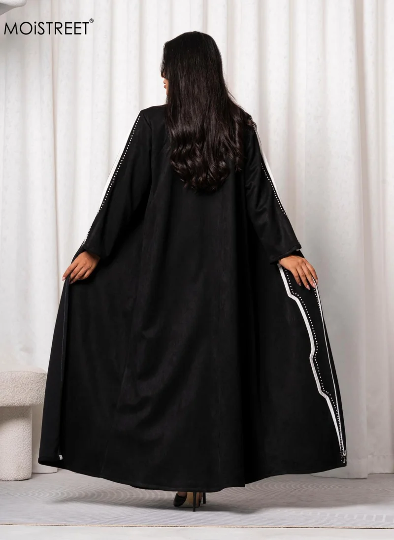 Moistreet  MOiSTREET Handmade Chamois Abaya for Women | Best Price UAE