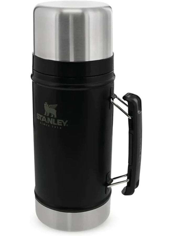 Stanley Classic Legendary Food Jar 0.94L / 1QT Matte Black - BPA Free Stainless Steel Thermos - Image 1