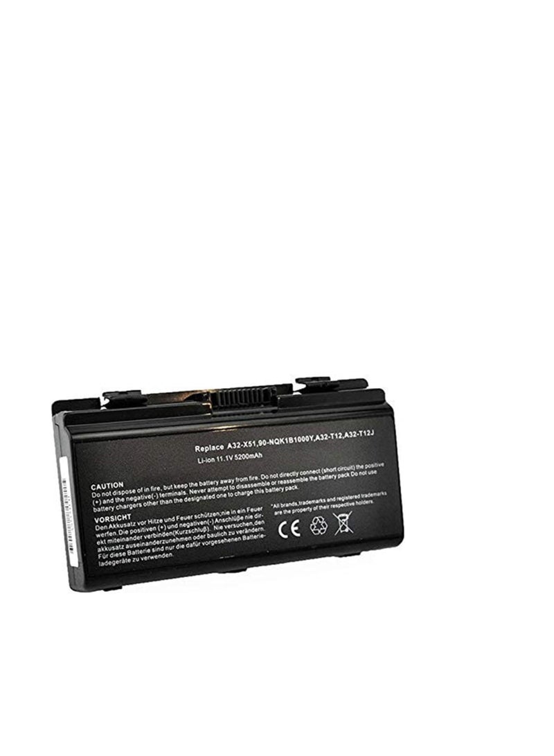 Terabyte A32-T12 A32-X51 A32-XT12 Replacement Laptop Battery for ASUS X51 X51L X51H X51RL X51C X58 X58C X58L X58LE T12 T12E T12C T12ER Series (11.1V 52) 00mAh) - Image 1