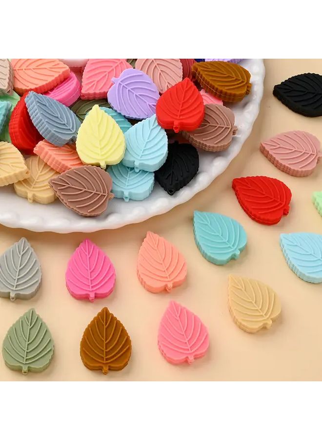 ستايل 19 خرز سيليكون أوراق الشجر لصنع المجوهرات والحرف اليدوية ومفاتيح - Image 2