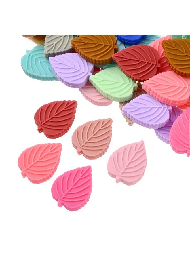 ستايل 19 خرز سيليكون أوراق الشجر لصنع المجوهرات والحرف اليدوية ومفاتيح - Image 4