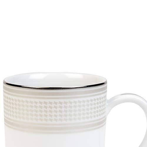 DANKOTUWA, world-class tableware Luxury Porcelain Platinum Coffee Mugs | Tea Cups. Vegan | Scratch Resistant | Hard Chip Resistant. Dishwasher Safe. Set of 2 (250 ml) - Image 2