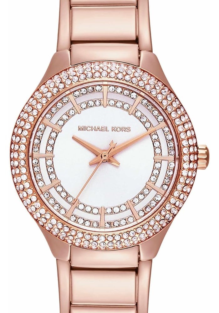 مايكل كورس Women Michael Kors Women's Sylvia Three-Hand Rose Gold-Tone Stainless Steel Bracelet Watch (Model: MK4942) - Image 1