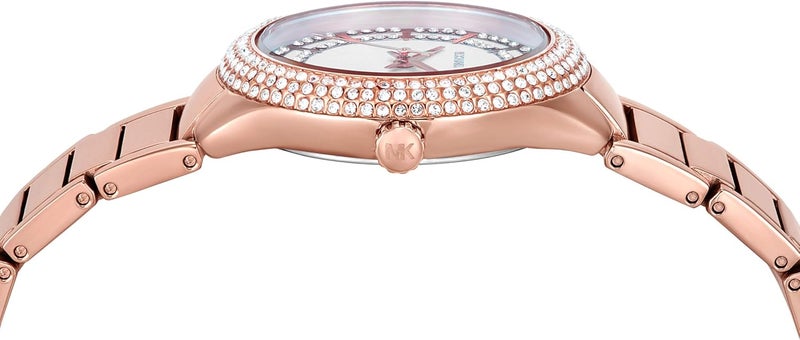 مايكل كورس Women Michael Kors Women's Sylvia Three-Hand Rose Gold-Tone Stainless Steel Bracelet Watch (Model: MK4942) - Image 3