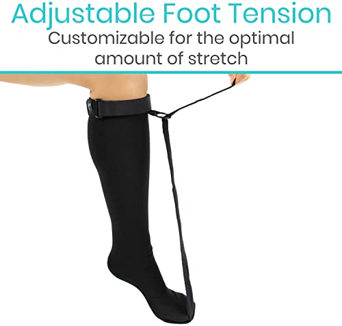 Clobeau Plantar Fasciitis Stretch Sock Non Slip Calf Night Relief for Heel High Arch Pain Achilles Tendonitis Therapy Foot Support Sleeve Stretcher Compression Sleeve Men Women Ultrastretch Night Sock - Image 4