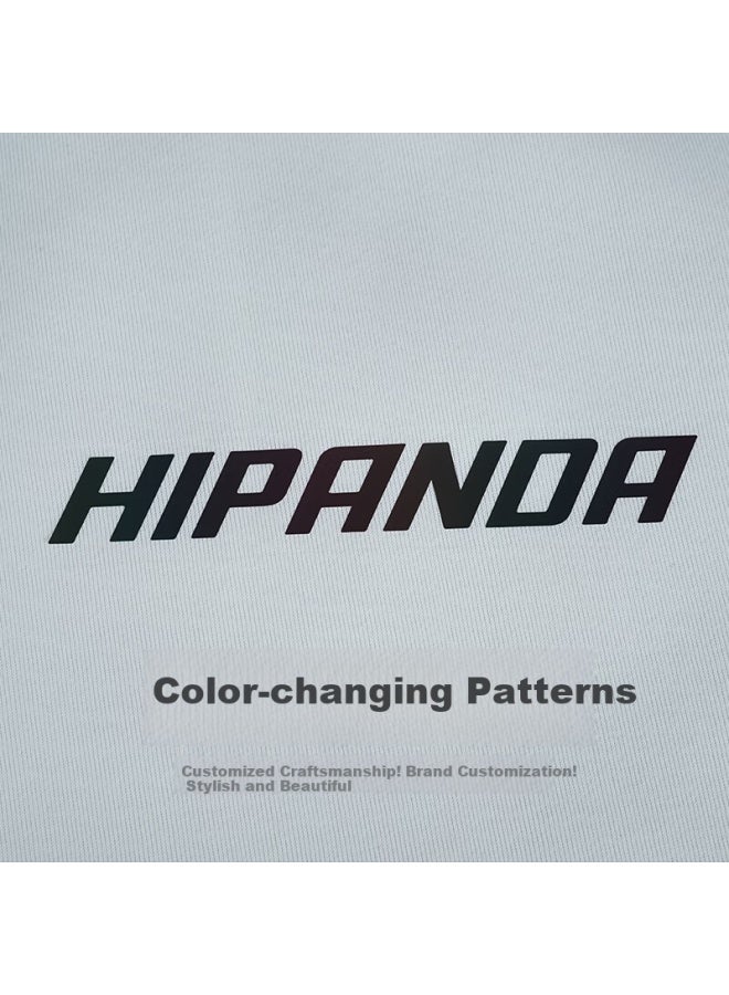 Hipanda Men's Sweatshirt, Autumn Fashion, Colorful Temperature-adjustable Style, American Retro Couple Round Neck Loose Top, White, Size L - Image 2