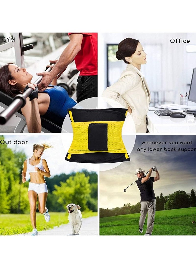Y&D Waist Trainer Belt for Women, Sport Girdle Belt, Slimming Sauna Trimmer Belly Band Sweat Sports Exercise with Adjustable Straps, Body Shaper (L)  - Image 5