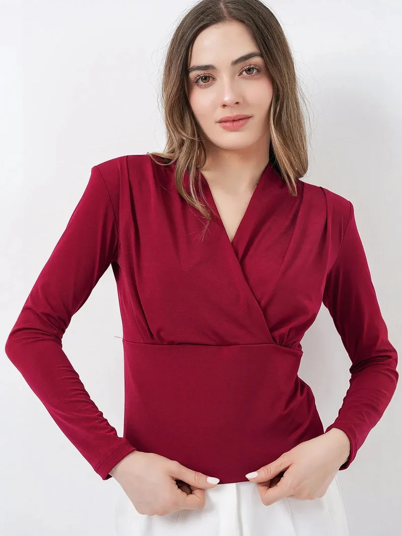 بيغ دارت BDART V-Neck Drape Blouse