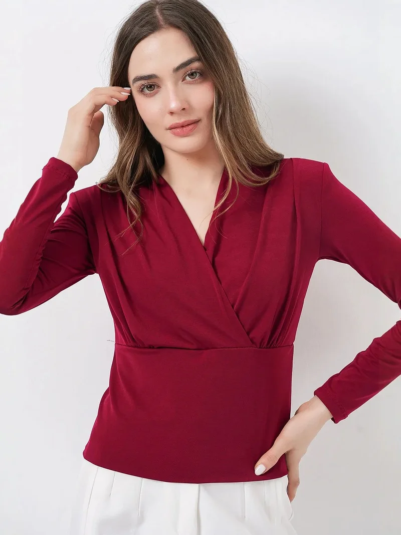 بيغ دارت BDART V-Neck Drape Blouse