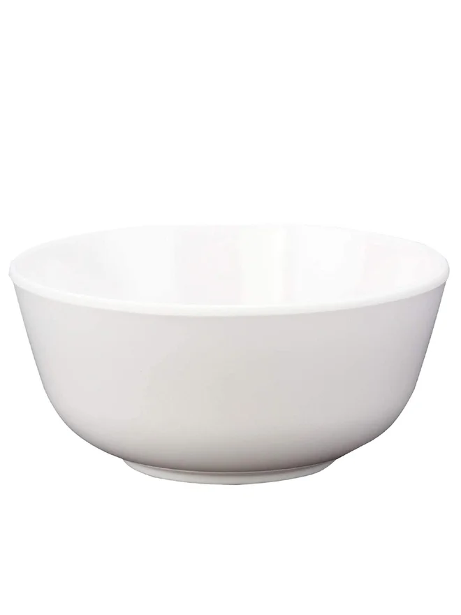 شالو Shallow Porcelain Round Bowl - 11.5Cm - White