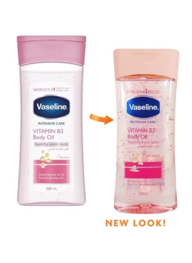 Vaseline Vitamin B3 Body Care Oil Healthy Skin Tone Unifying 200ml - Image 1