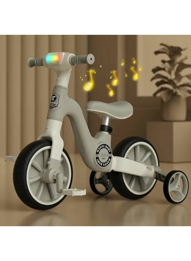 Macon 2-in-1 Kids Balance Bike & Tricycle with Detachable Pedals – Adjustable Seat, Training Wheels for Toddlers 2-6 Years Old - Image 2