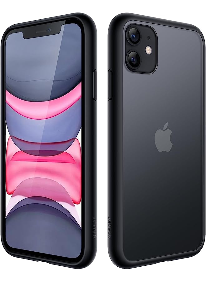 Jetech Matte Case For Iphone 11 6.1-Inch, Shockproof Military Grade Drop Protection, Frosted Translucent Back Phone Cover, Anti-Fingerprint (Black) - Image 1