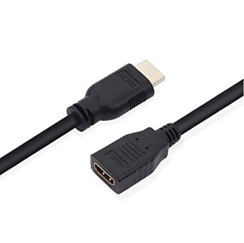 AMBLIC 1.5 Meter Long Wire High Speed HDMI Male to Female Extension Cable Compatible with Laptop/PC,LCD/LED TV,Projector 4K-3D Resolution Supports HDMI Extension Cable (HDMI M TO F) - Image 1