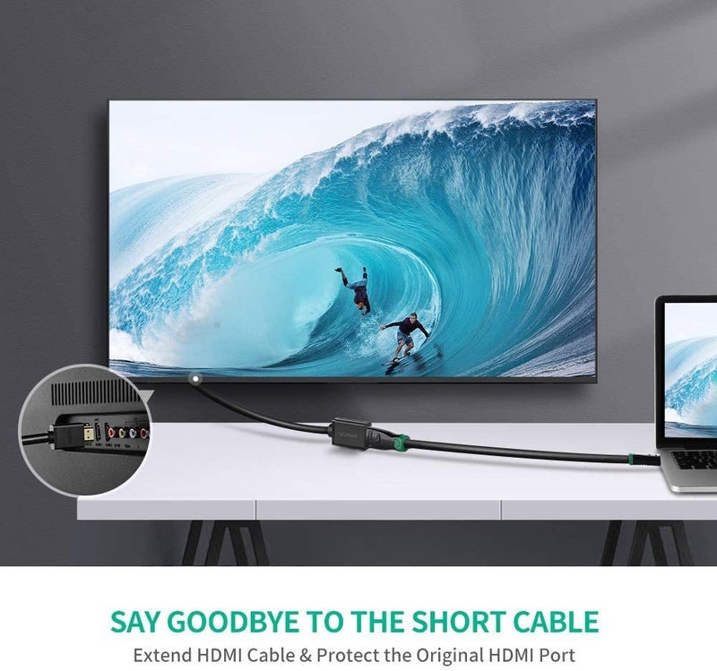 AMBLIC 1.5 Meter Long Wire High Speed HDMI Male to Female Extension Cable Compatible with Laptop/PC,LCD/LED TV,Projector 4K-3D Resolution Supports HDMI Extension Cable (HDMI M TO F) - Image 3