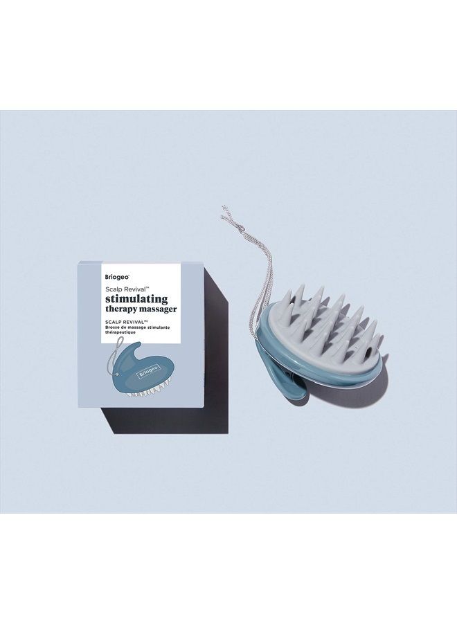 Briogeo Scalp Revival Stimulating Therapy Scalp Massager, Scalp Scrubber and Brush for a Healthy Scalp, Soft Silicone Bristles for a Dry, Flaky, Itchy Scalp - Image 4