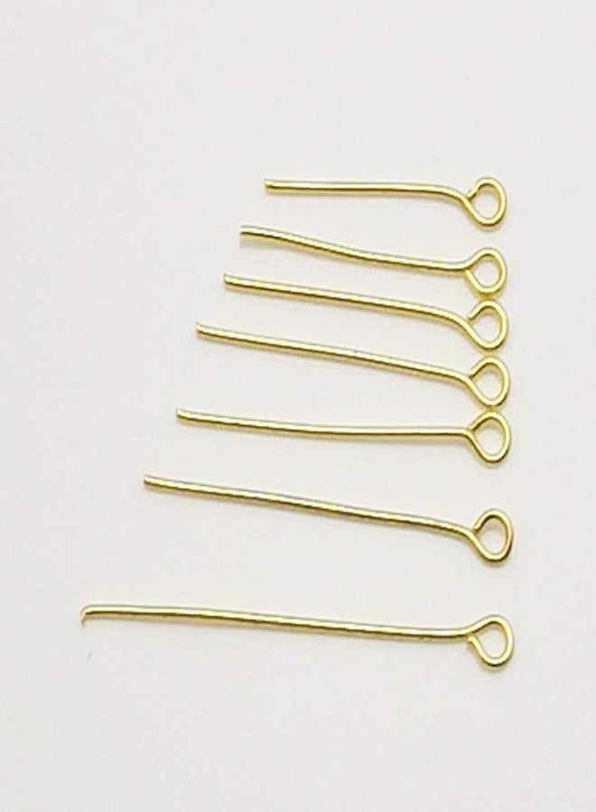 Chenkou Craft 700pcs Assorted of 7 Sizes Gold Mix Eye Pins for Jewelry Making (Gold, Mix) - Image 5