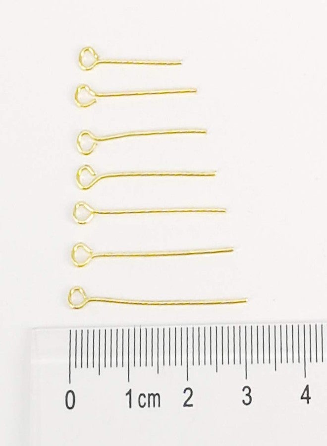 Chenkou Craft 700pcs Assorted of 7 Sizes Gold Mix Eye Pins for Jewelry Making (Gold, Mix) - Image 4
