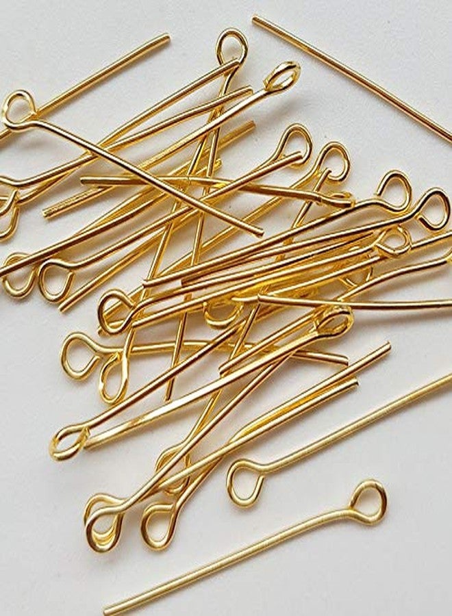 Chenkou Craft 700pcs Assorted of 7 Sizes Gold Mix Eye Pins for Jewelry Making (Gold, Mix) - Image 2
