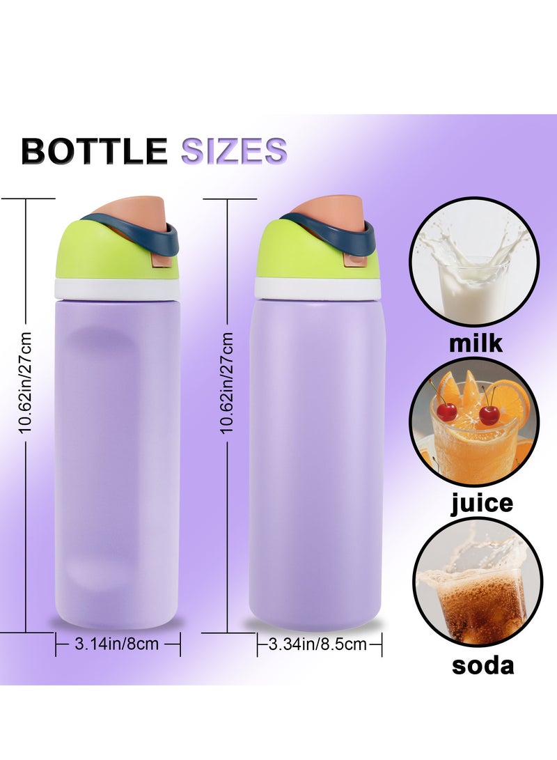 GIFUBOWA 24 oz Insulated Water Bottle with Handle 304 Stainless Steel Flask Wide Mouth Double Wall Vacuum Sports Water Bottle Keep Cold and Hot - Image 2