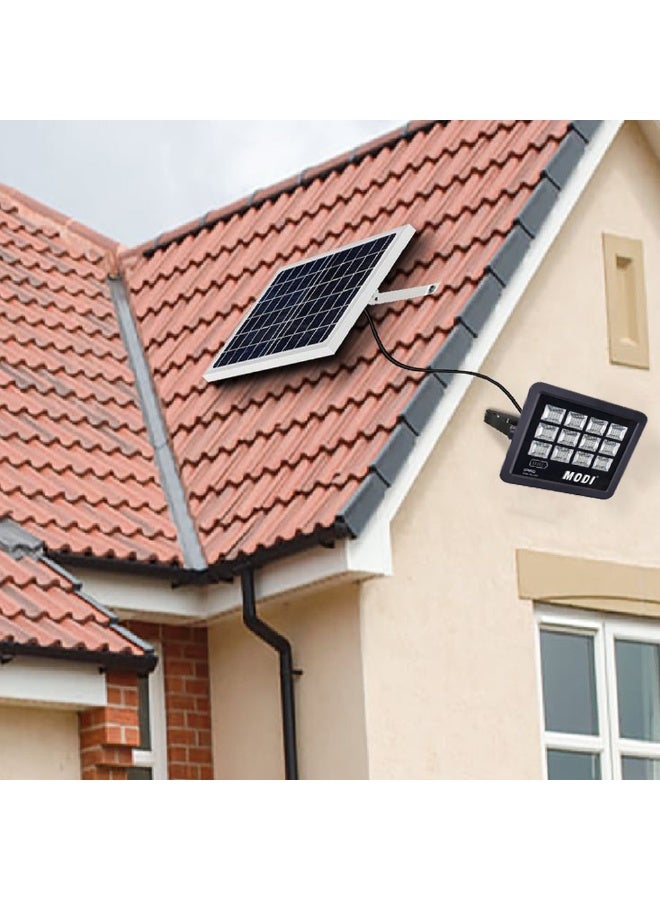 MODI Solar Flood Light 305x260mm White Light Remote Control Waterproof Outdoor Garden Yard Driveway Security Lighting Energy Saving Long Lasting - Image 1