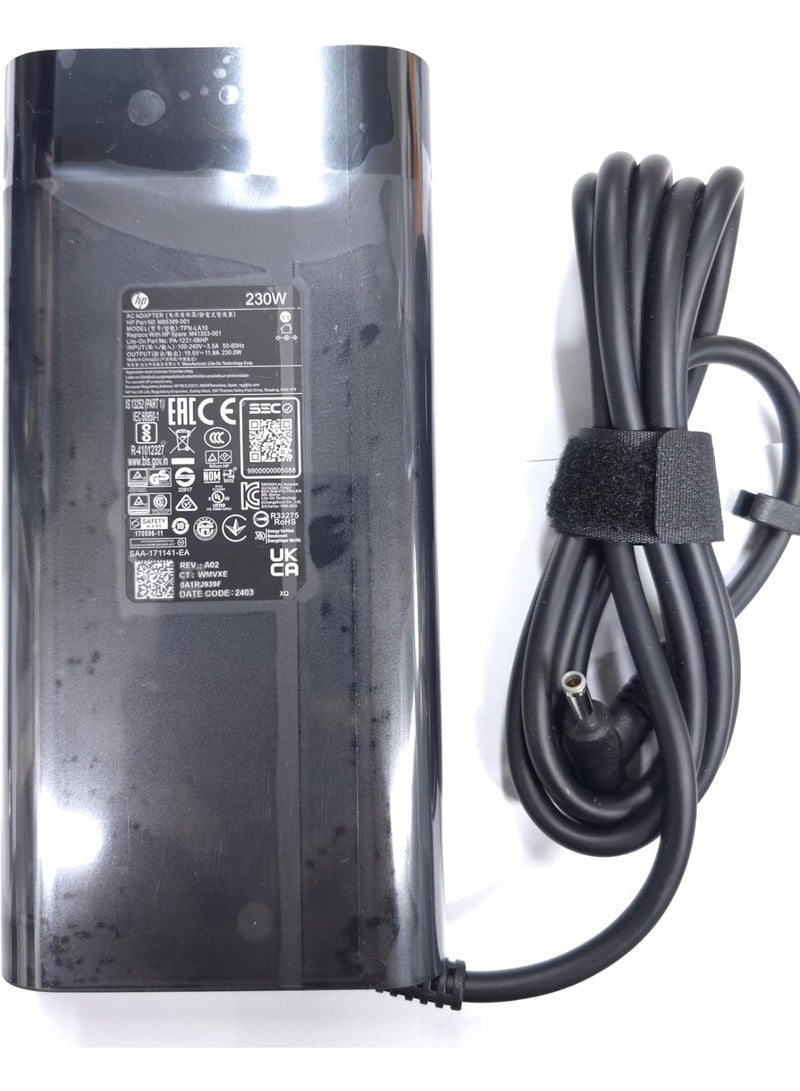 Zexen 230W 200WATT 19.5V 11.8A 4.5mm Grey Tip AC Adapter for HPOmen 15 16, HPOMEN Transcend, Victus 16 by Gaming Laptop ZBook Fury 16 G8 G9 G10, M85389-001, TPN-LA10, M41303-001, PA1231-08HP - Image 3