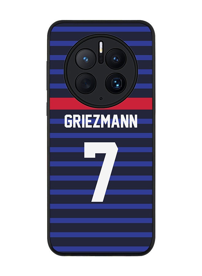 Stylizedd Rugged Black edge case for Huawei Mate 50 Pro Slim fit Soft Case Flexible Rubber Edges Anti Drop TPU Gel Thin Cover - Football Team - France Player Name - Griezmann - Image 1