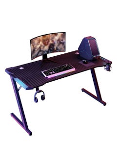 Gaming Desk,140cm PC Computer Desk, Home Office Desk Table Gamer Workstation, Simple Game Table, Black