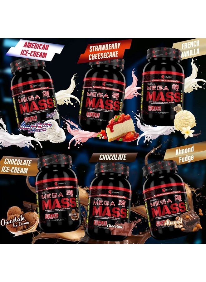 Spartan Nutrition Mega Mass Pro High Protein And High Calorie Mass Gainer / Weight Gainer Powder - 2.2 Lbs, 1Kg (Chocolate Icecream) With Vitamins And Minerals.  - Image 4