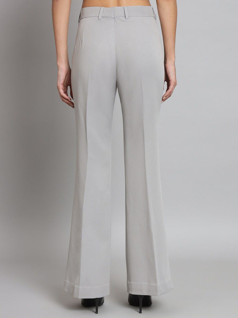 Powersutra Mid Waist Bell Bottom Trouser - Grey for Women - Image 3