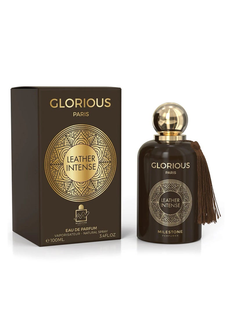 Milestone Glorious Paris Leather Intense Eau De Parfum For Unisex - 100 ML - Image 1