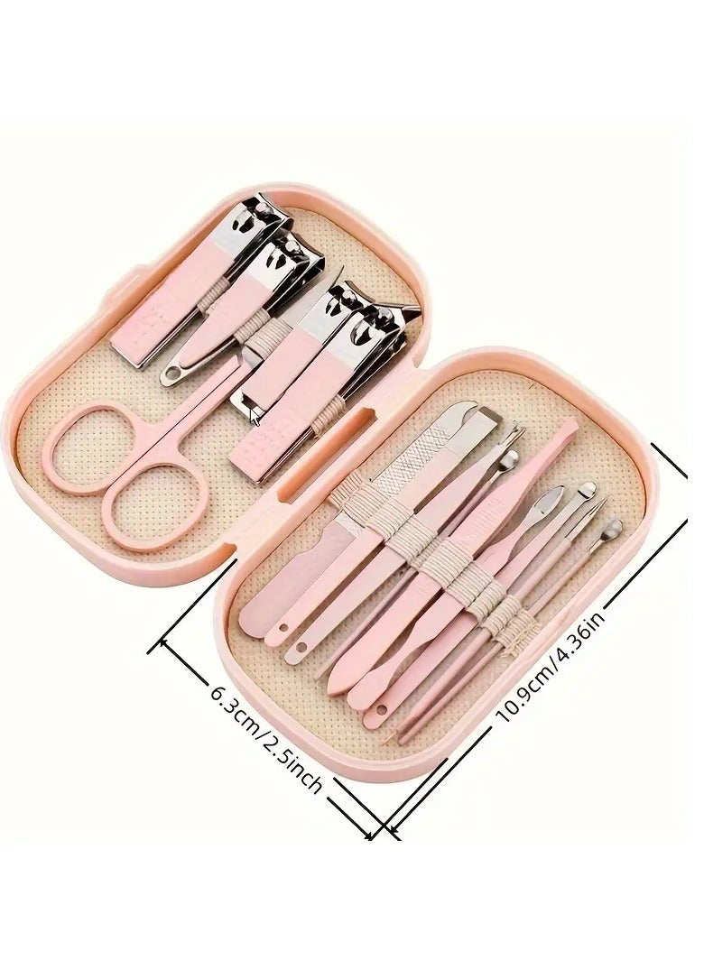 جلوسكي مجموعة من 14 قطعة من الفولاذ المقاوم للصدأ أدوات مانيكير وأدوات الأقدام، تتميز بأسلوب حديث مقعر الأظافر الحافة وأدوات الاستمالة، بما في ذلك صندوق تخزين محمول-مجموعة عناية بالأظافر عديمة الرائحة للجنسين - Image 3