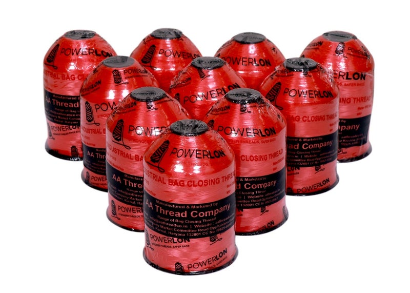 Red Nylon Bag Closer Thread (Pack of 10) 2000 Mtr