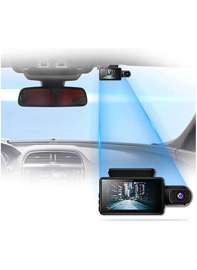 3D - Dash Cam Dual Camera 1440 Pixel Front and Inside 3 Inch - Image 1
