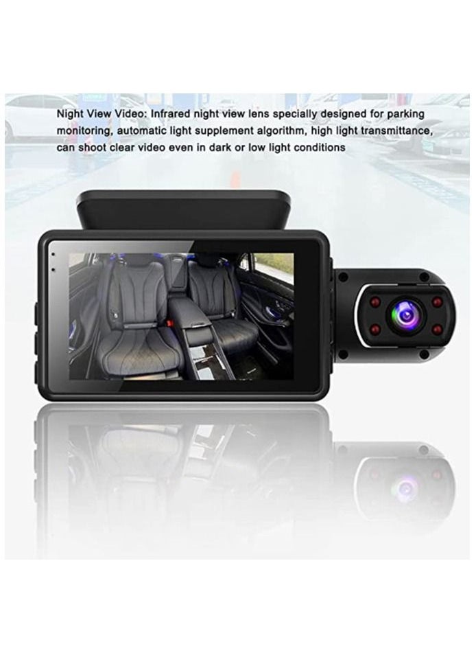 3D - Dash Cam Dual Camera 1440 Pixel Front and Inside 3 Inch - Image 1