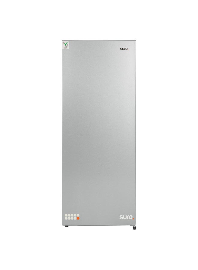 SURE 212L Gross Upright Freezer, Single Door Design, Frost Free, Spacious Storage Capacity, Energy Efficient Performance, Silent Operation, Inox Finish, RCFF-212 212 L RCFF-212 Inox Finish - Image 1