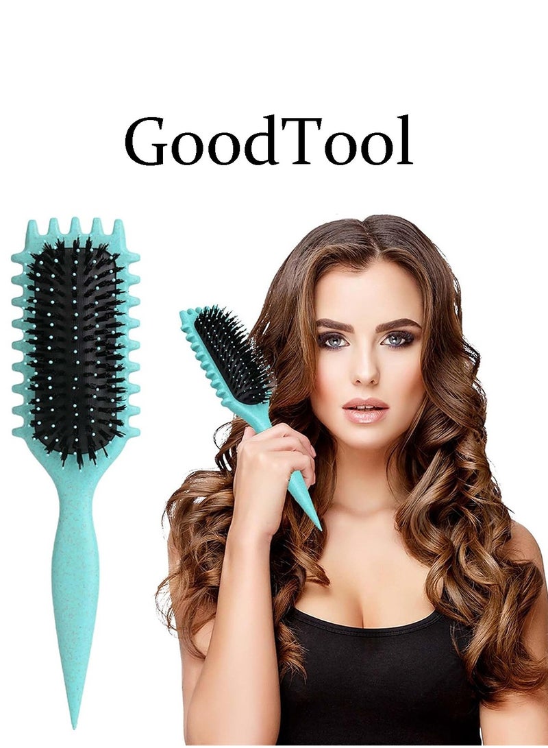 جود تول فرشاة تجعيد الشعر, فرشاة تحديد الضفائر, فرشاة لفك تشابك الشعر الرطب والجاف, لتشكيل وتصفيف تجعيدات شعرك المجعّد, سهلة الاستخدام وسهلة التنظيف, للنساء والرجال - Image 1
