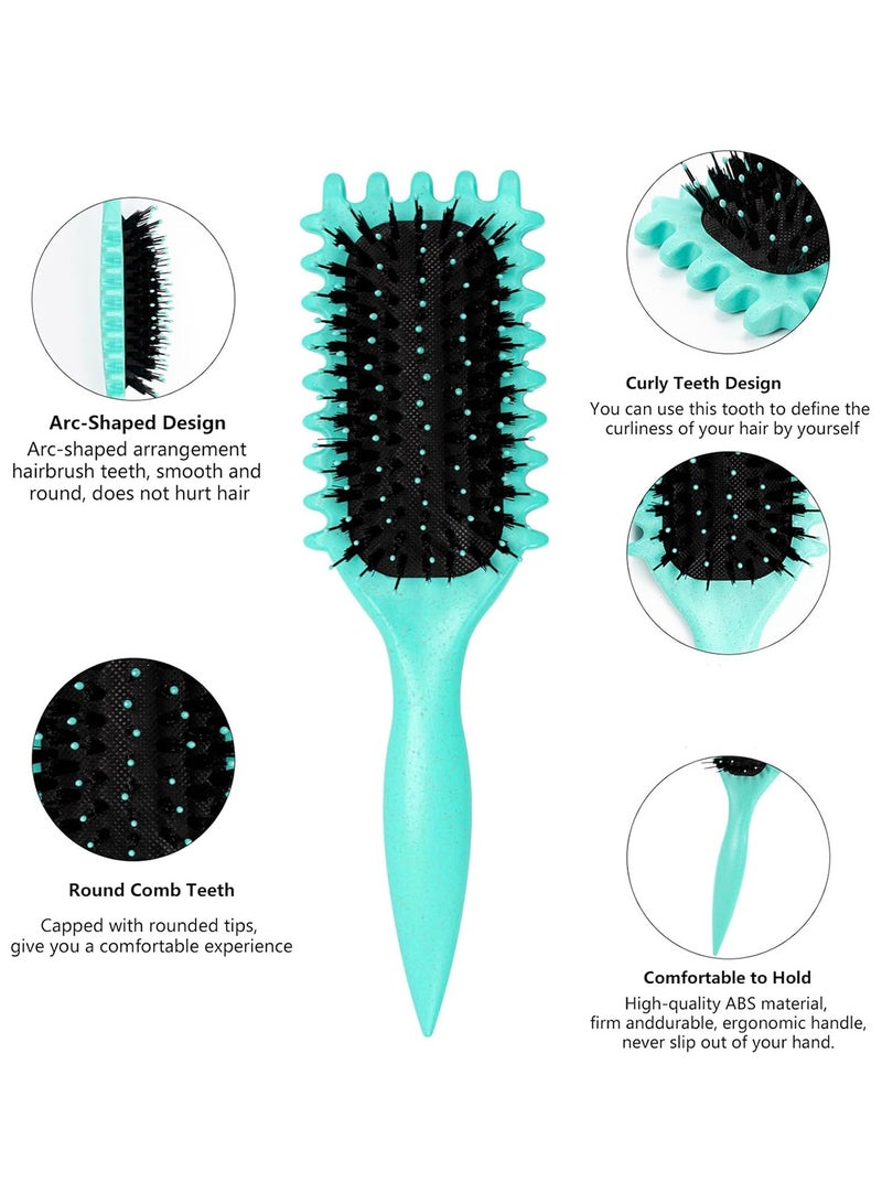 جود تول فرشاة تجعيد الشعر, فرشاة تحديد الضفائر, فرشاة لفك تشابك الشعر الرطب والجاف, لتشكيل وتصفيف تجعيدات شعرك المجعّد, سهلة الاستخدام وسهلة التنظيف, للنساء والرجال - Image 3