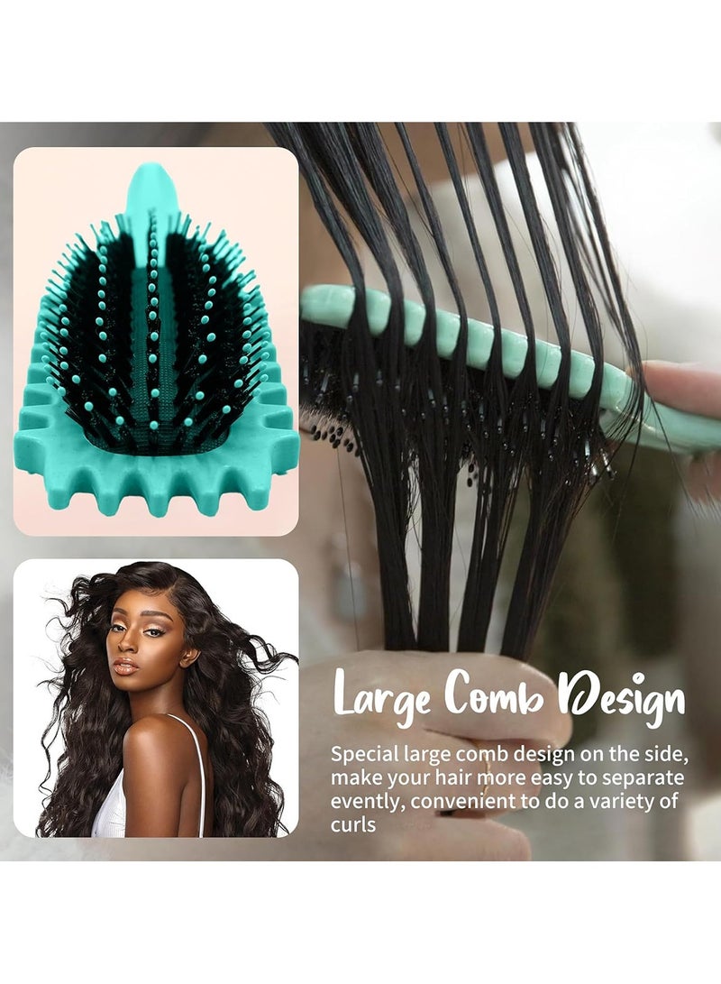 جود تول فرشاة تجعيد الشعر, فرشاة تحديد الضفائر, فرشاة لفك تشابك الشعر الرطب والجاف, لتشكيل وتصفيف تجعيدات شعرك المجعّد, سهلة الاستخدام وسهلة التنظيف, للنساء والرجال - Image 5