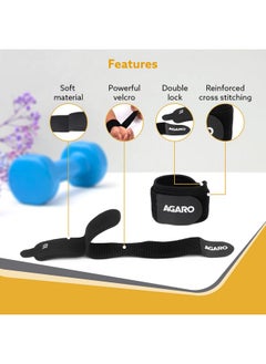 AGARO AGARO Neoprene Wrist Support Brace for Gym & Sports Activities, Strap for Pain Relief, For Men & Women, Free Size, Set of 2, Universal Size, Black  - Image 4