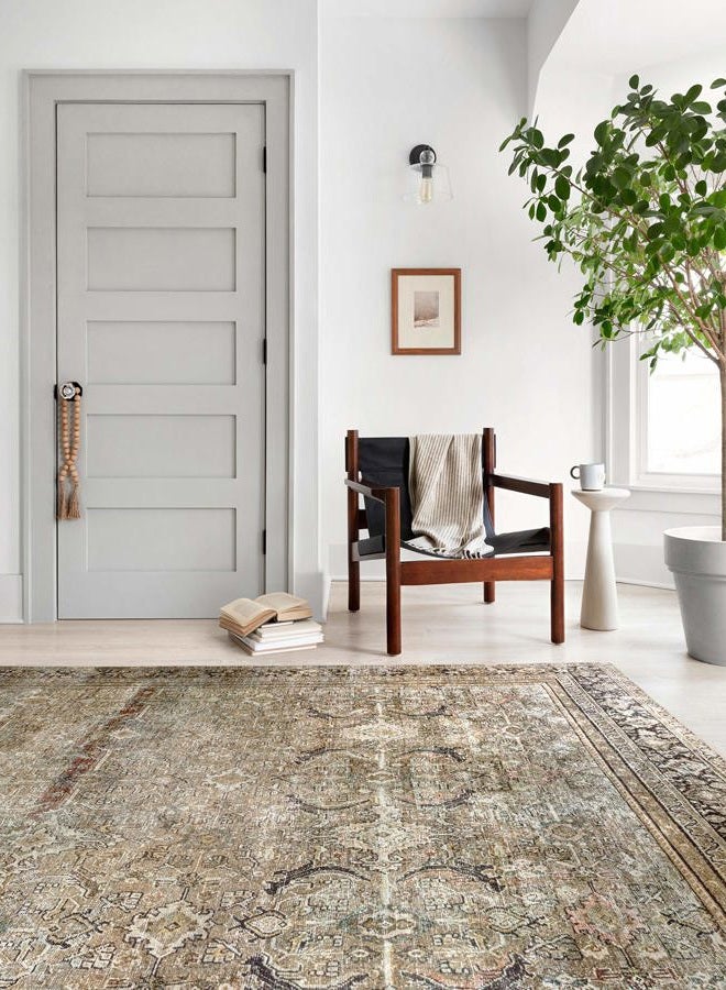 Loloi II Layla LAY-03 Olive Traditional Area Rug 7'-6" x 9'-6" - Image 4