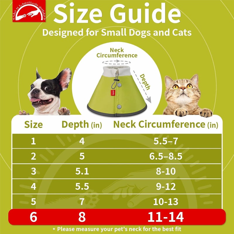 Agape Soft Dog Cone for Small Dogs & Cats, Comfy Dogs Recovery Collar After Surgery, Adjustable E Collar Alternative to Stop Licking, Protective Elizabethan Collars for Pup, Comfortable Dog Cones - Image 2