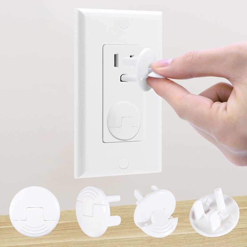 PRObebi Outlet Covers Baby Proofing 52 Pack Plug Covers for Electrical Outlets Outlet Plugs Baby Proof for Kids House White
